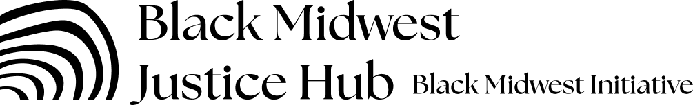 black line logo with transparent backgorund and cropped concentric circles on the left